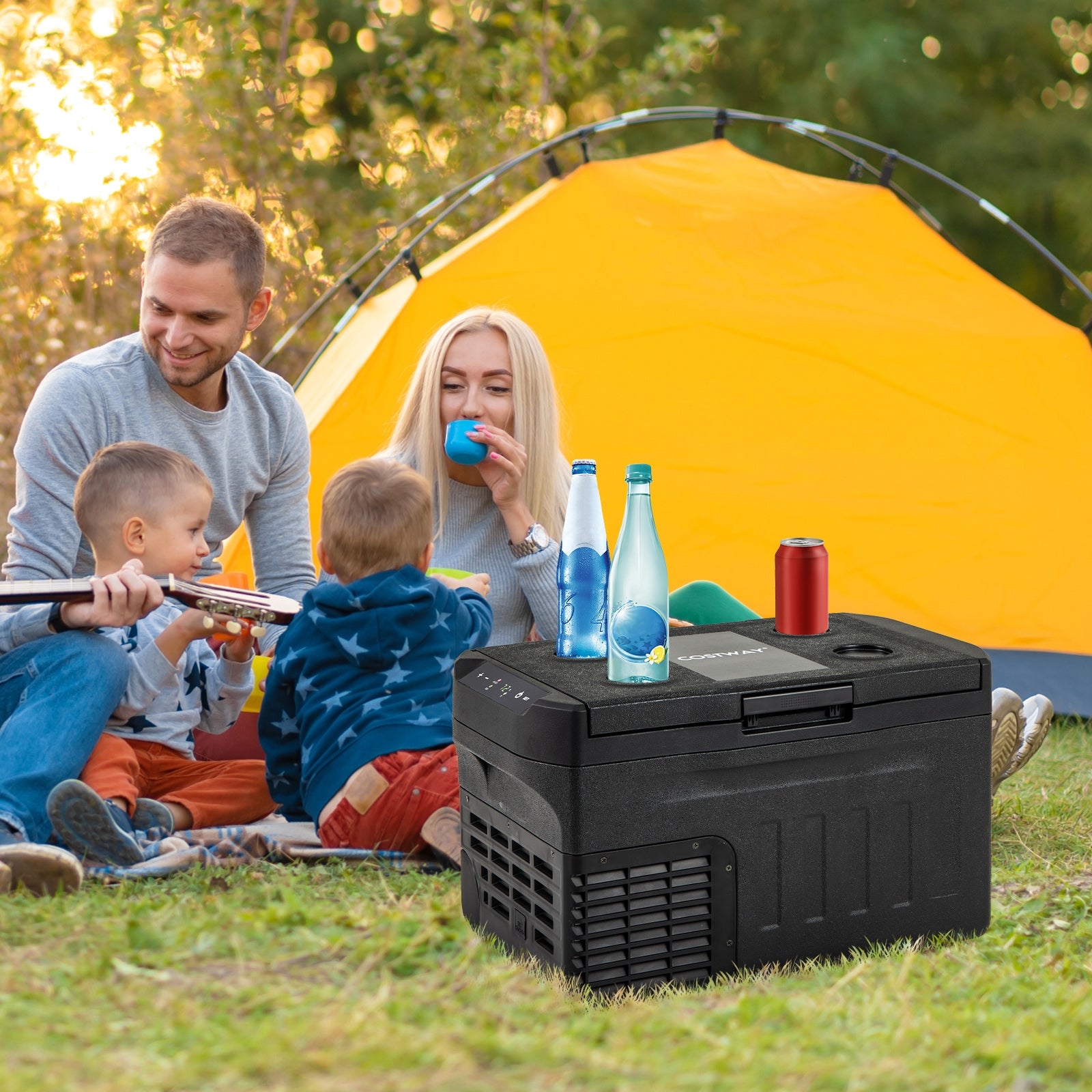12 Volt Car Refrigerator with Adjustable Range and Divider for Camping RV Travel Fishing Home Coolers at Gallery Canada