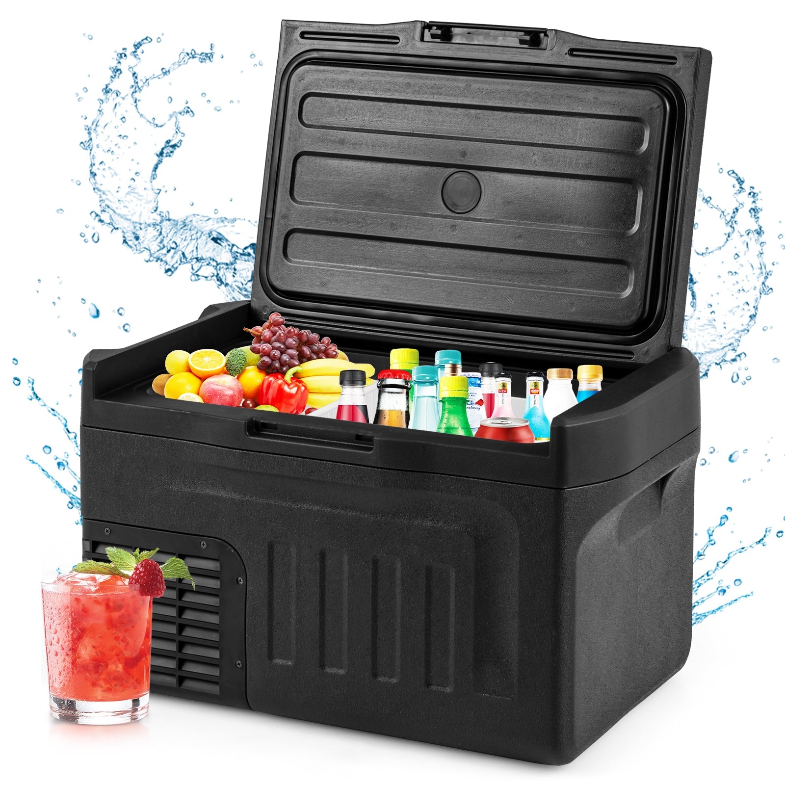 12 Volt Car Refrigerator with Adjustable Range and Divider for Camping RV Travel Fishing Home Coolers at Gallery Canada