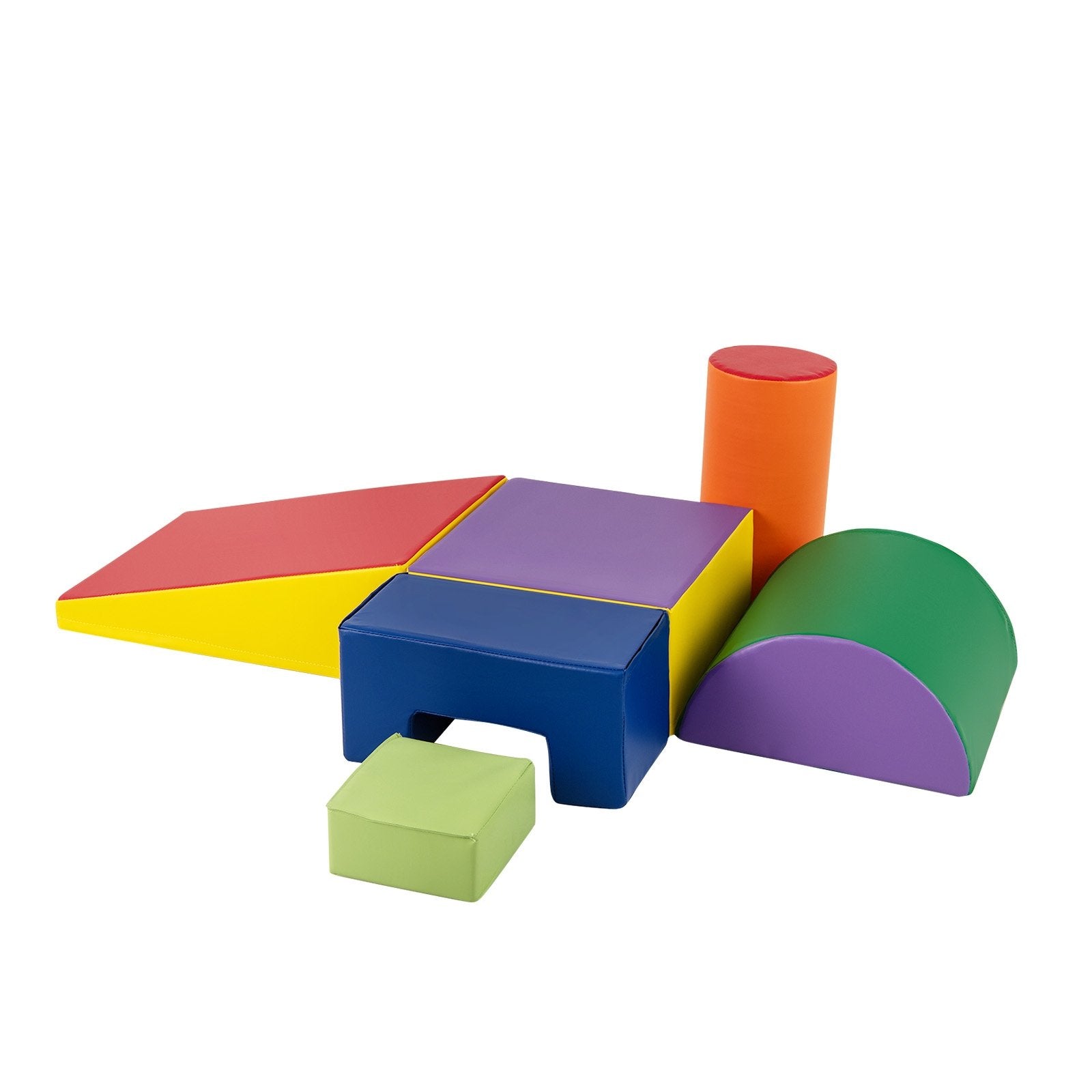 6 Pieces Foam Climbing Blocks Indoor Climb and Crawl Activity Playset with Rectangles, Purple Climbers & Slides at Gallery Canada