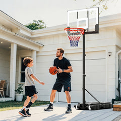3.3-7 Feet Portable Adjustable Outdoor Kids Basketball Hoop Goal System, White Sport Equipments White at Gallery Canada