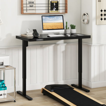 48-Inch Height Adjustable Electric Standing Desk with Drawer, Black Standing Desks   at Gallery Canada