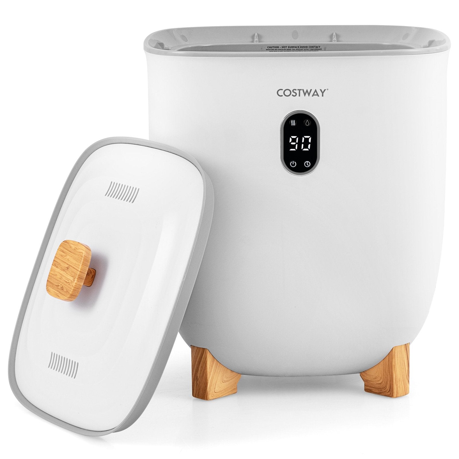 20L Towel Warmer Bucket with PTC Air Heater for Rapid and Even Heating, White Dryers White at Gallery Canada