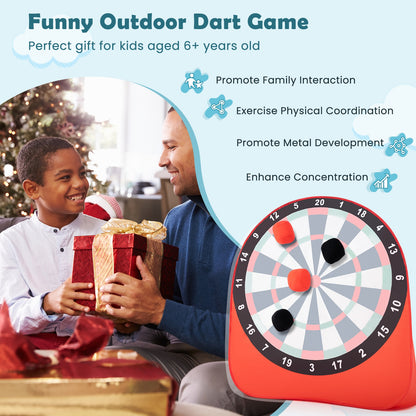 Large Dart Board for Kids with 4 Kick Balls, Red Lawn Games   at Gallery Canada