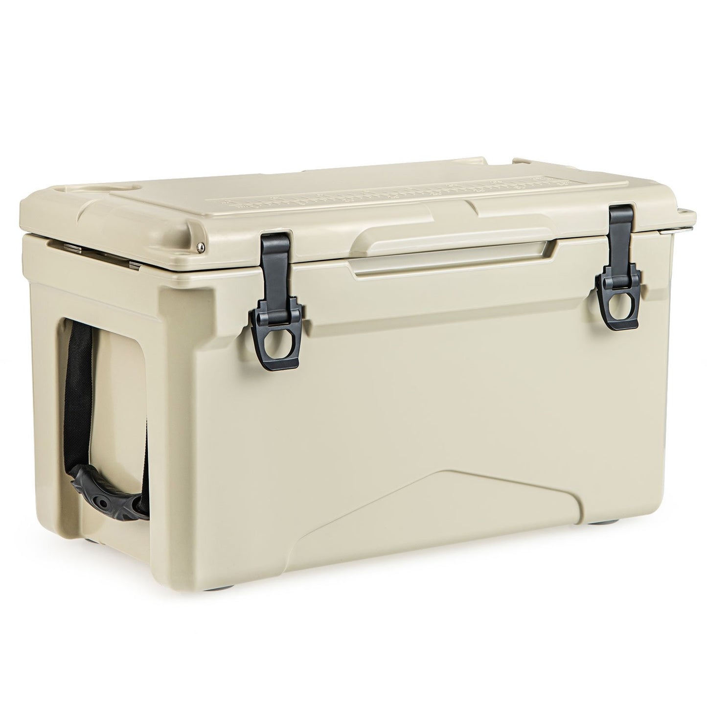 Rotomolded Cooler with Integrated Cup Holders and Bottle Opener, Tan Coolers Tan  at Gallery Canada