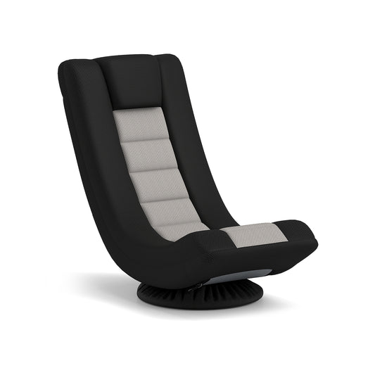 360° Swivel Gaming Chair with 4 Adjustable Position-Black and Gray, Black & Gray Gaming Chairs Black & Gray  at Gallery Canada