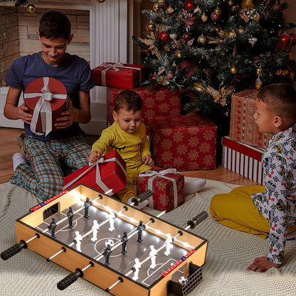 Game Room Size Football Table with Non-slip Handle, Brown Game Room   at Gallery Canada