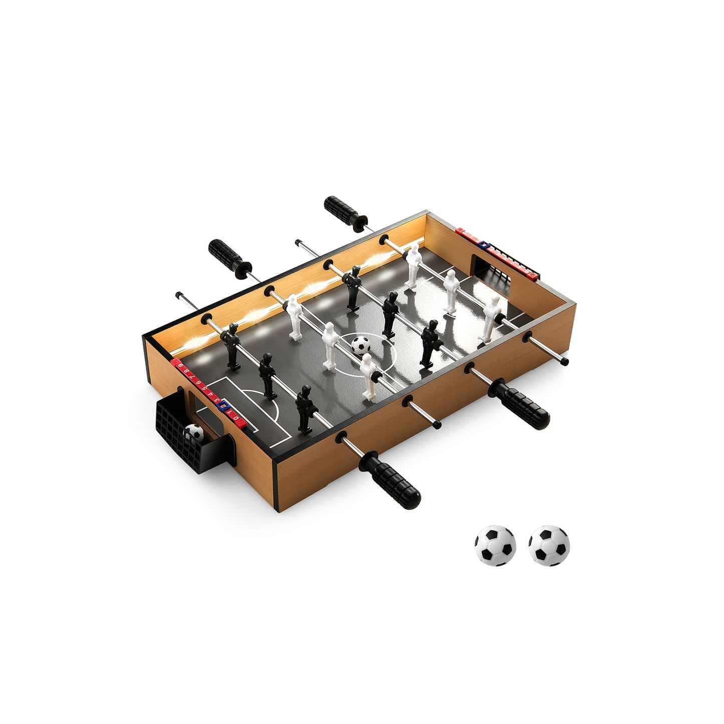 Game Room Size Football Table with Non-slip Handle, Brown Game Room Brown  at Gallery Canada