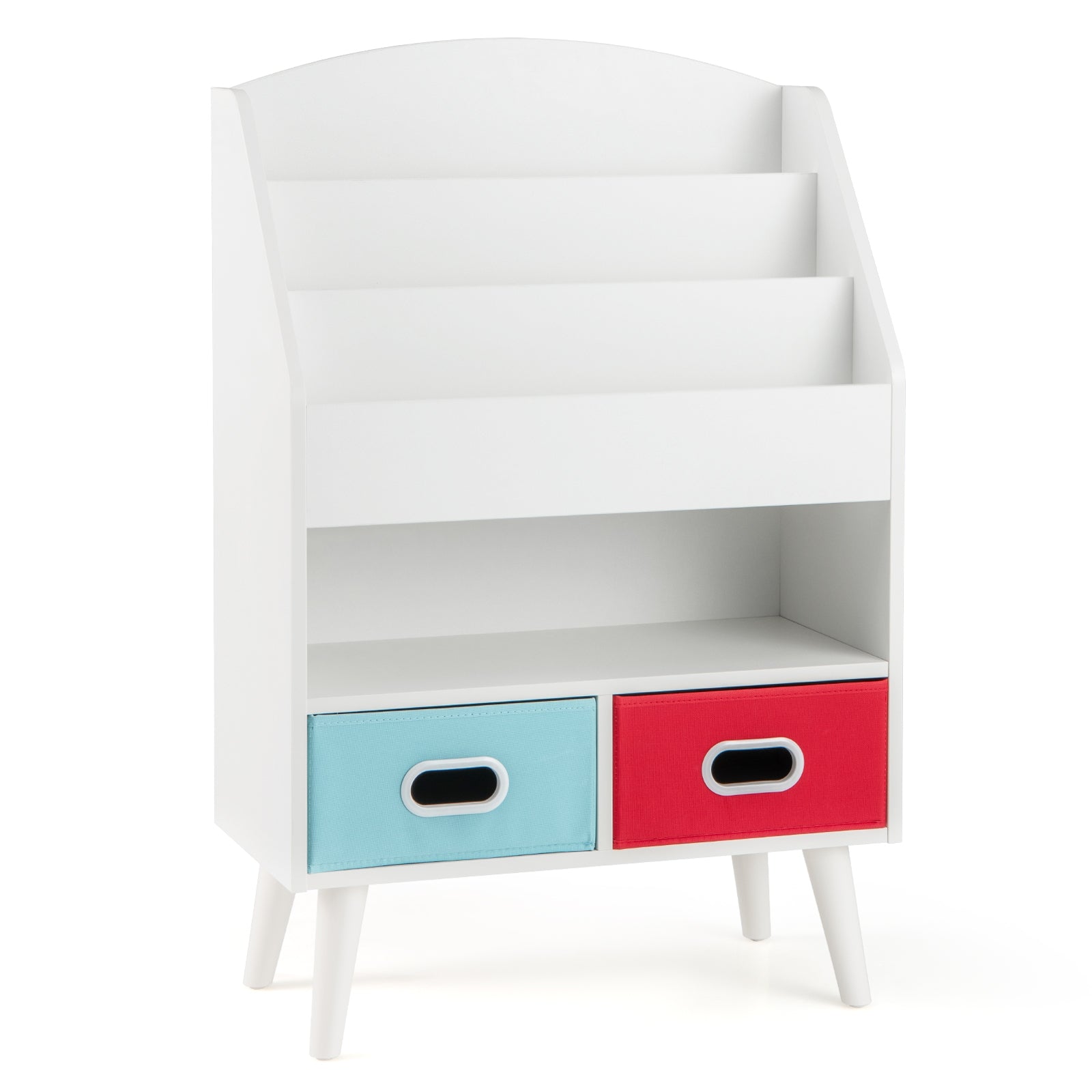 Kids Bookshelf with Open Compartment for Toddlers 3+ Years Old, White Kids Storage White  at Gallery Canada