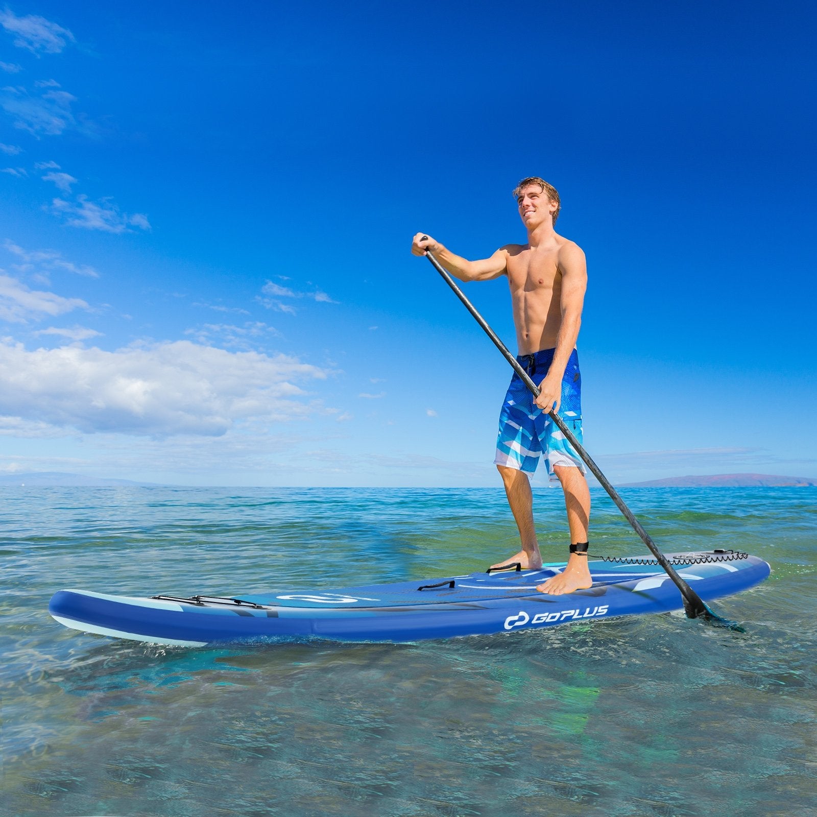 Inflatable Stand Up Paddle Board Sup Board with Premium SUP Accessories-S, Blue Surfing   at Gallery Canada