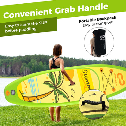 Inflatable Stand up Paddle Board iSUP Board Accessories with 3 Fins-S Surfing   at Gallery Canada