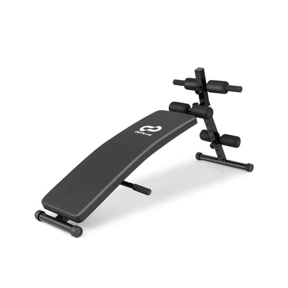 Adjustable Decline Sit Up Bench for Exercise for Home Gym, Black Exercise Machines Black  at Gallery Canada