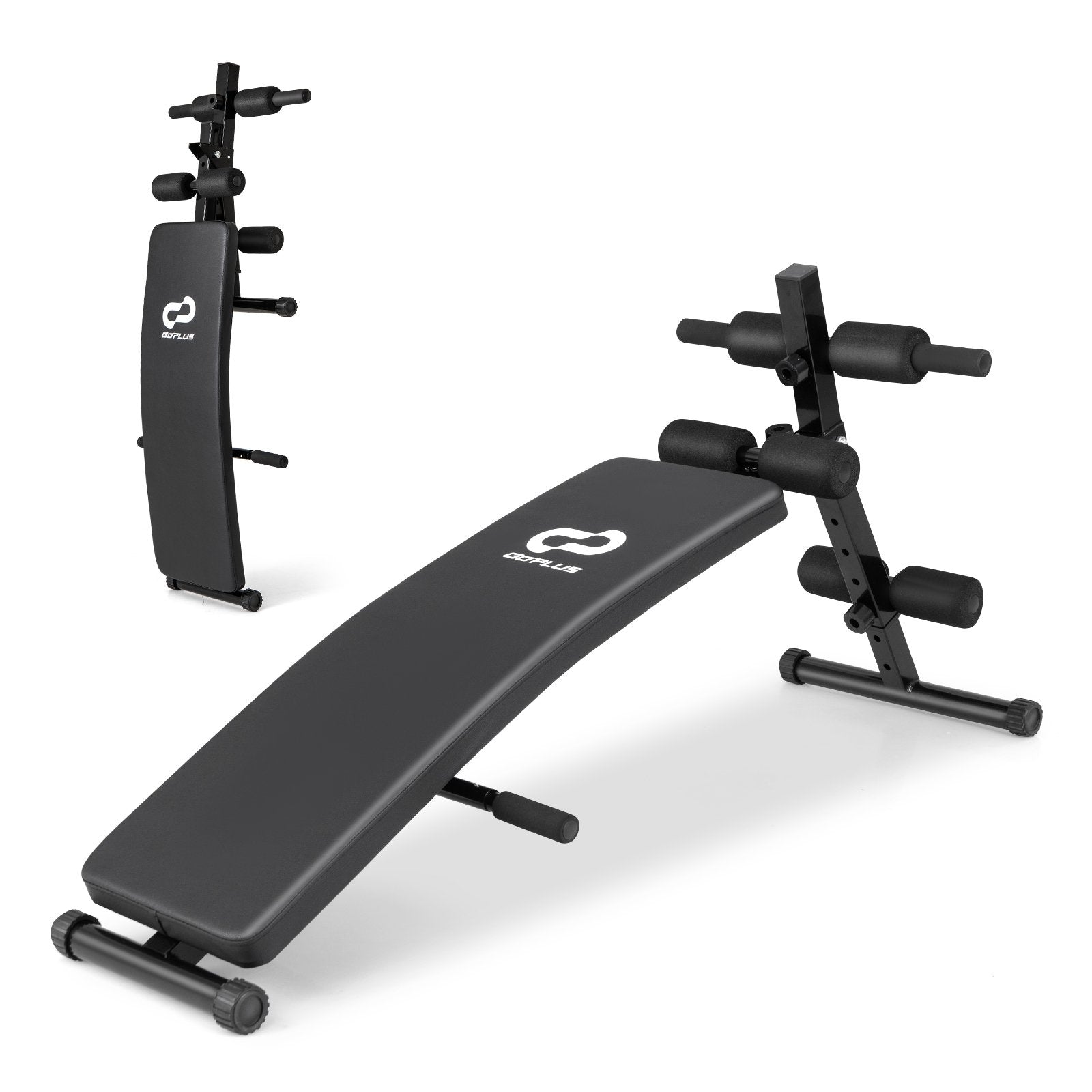 Adjustable Decline Sit Up Bench for Exercise for Home Gym, Black Exercise Machines   at Gallery Canada