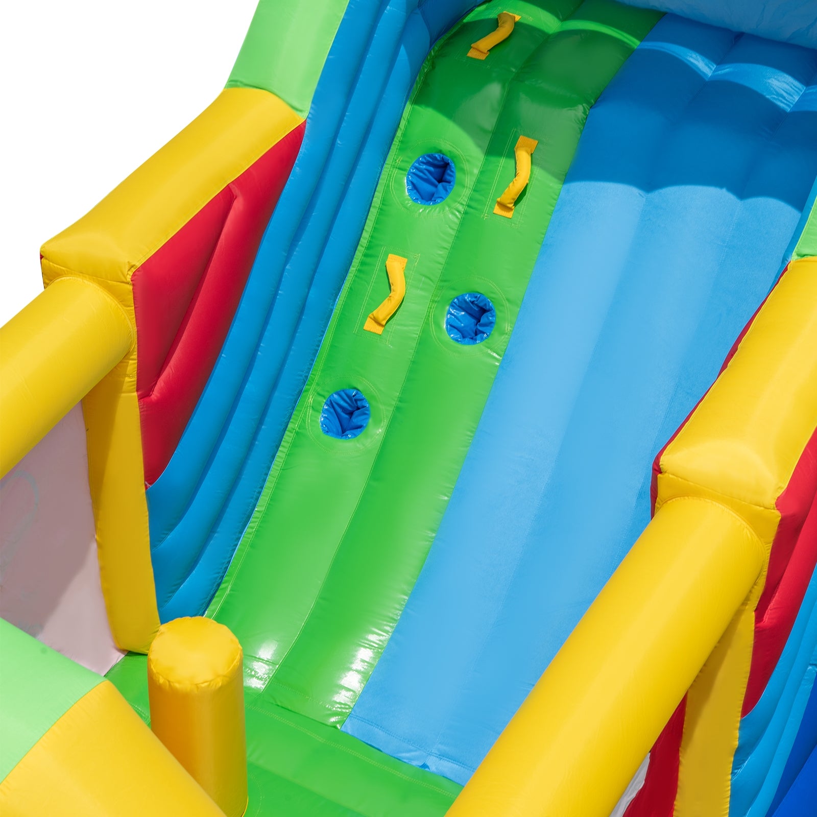 Inflatable Bounce House Obstacle Course with Ball Pit and Silde with 735W Blower, Multicolor Bounce House at Gallery Canada