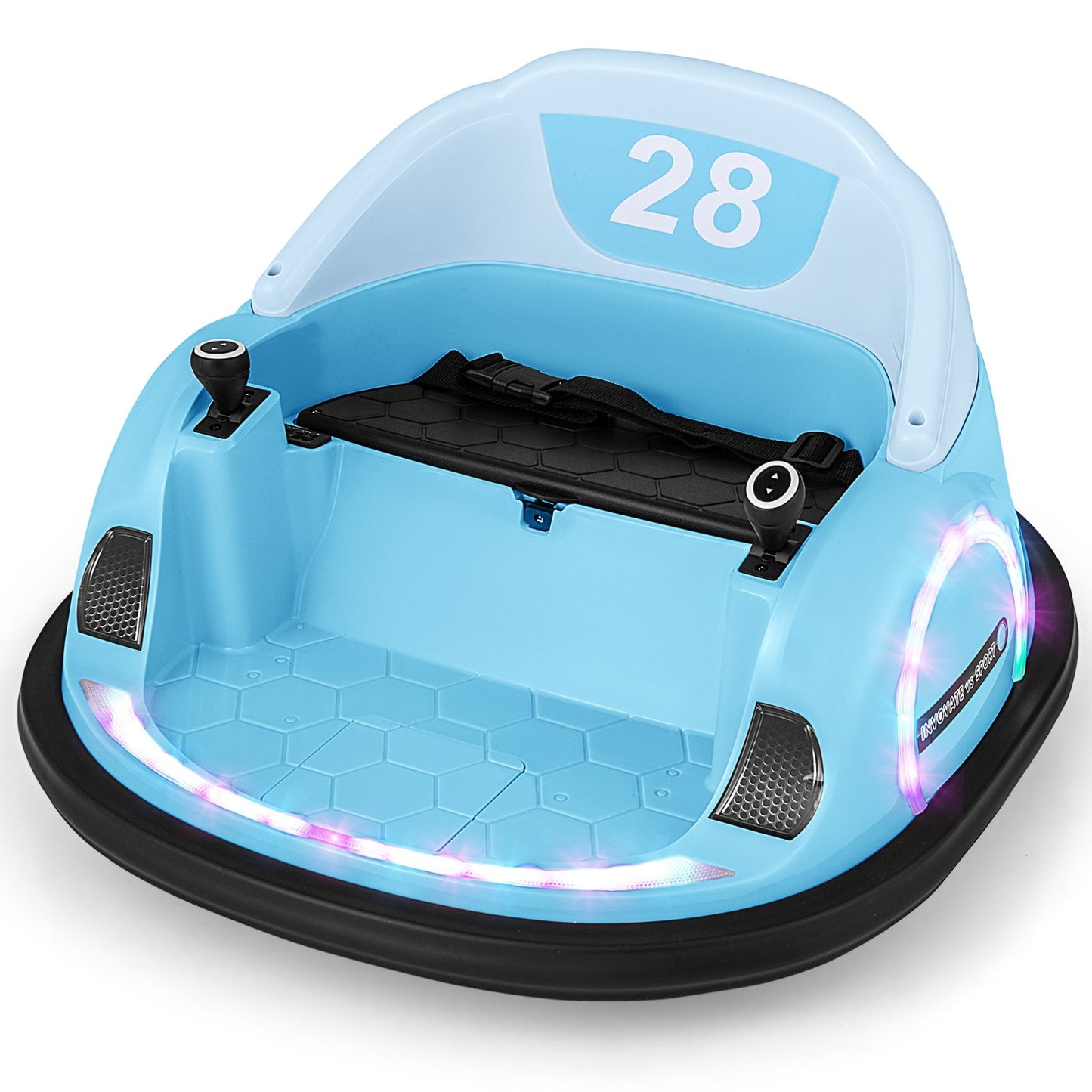 360° Ride on Bumper Car for Toddlers with Remote Control, Light Blue Powered Ride On Toys Light Blue  at Gallery Canada