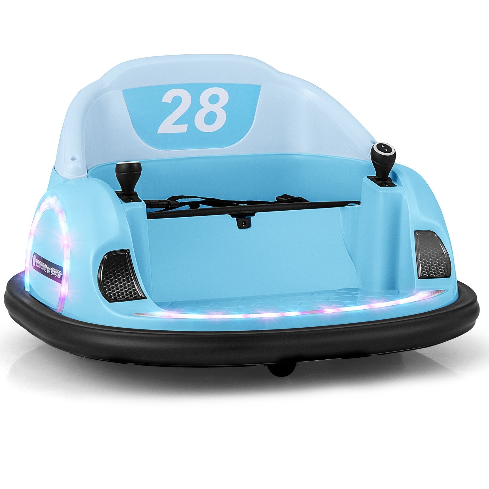 360° Ride on Bumper Car for Toddlers with Remote Control, Light Blue Powered Ride On Toys   at Gallery Canada