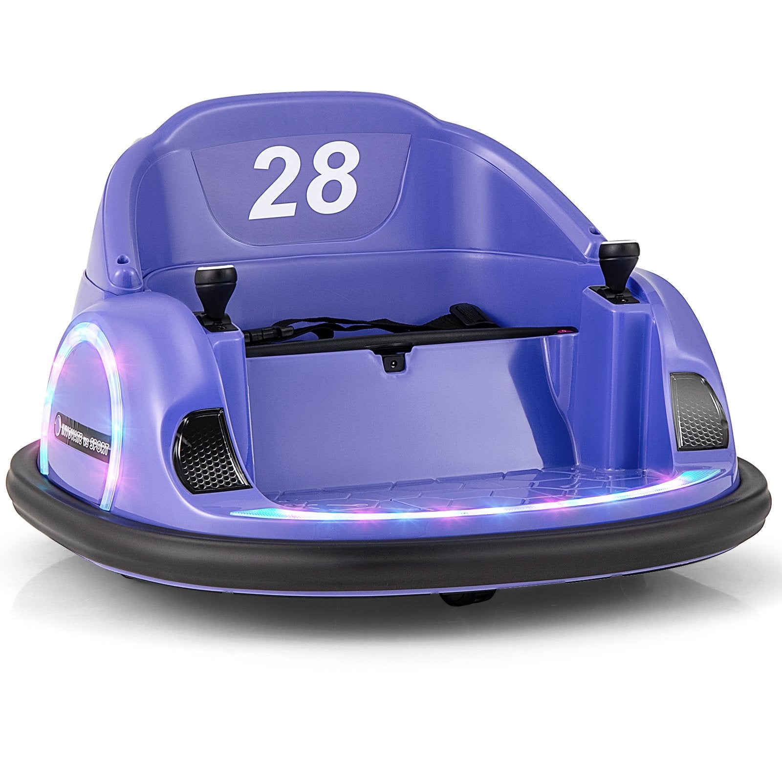 360° Ride on Bumper Car for Toddlers with Remote Control, Purple Powered Ride On Toys   at Gallery Canada