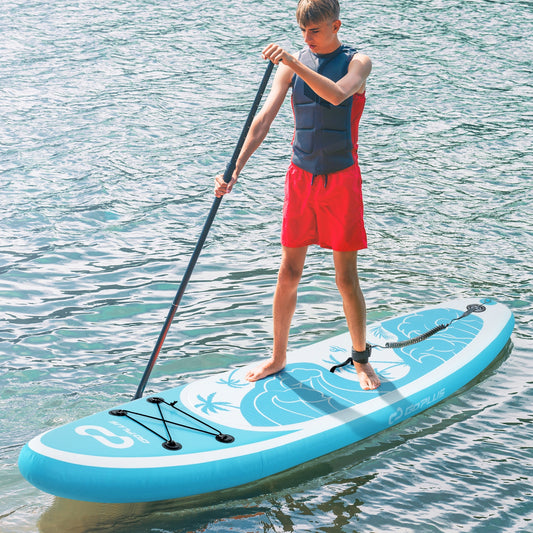 10/11 Feet Inflatable Stand Up Paddle Board with Premium SUP Accessories-L Water Sports Large  at Gallery Canada