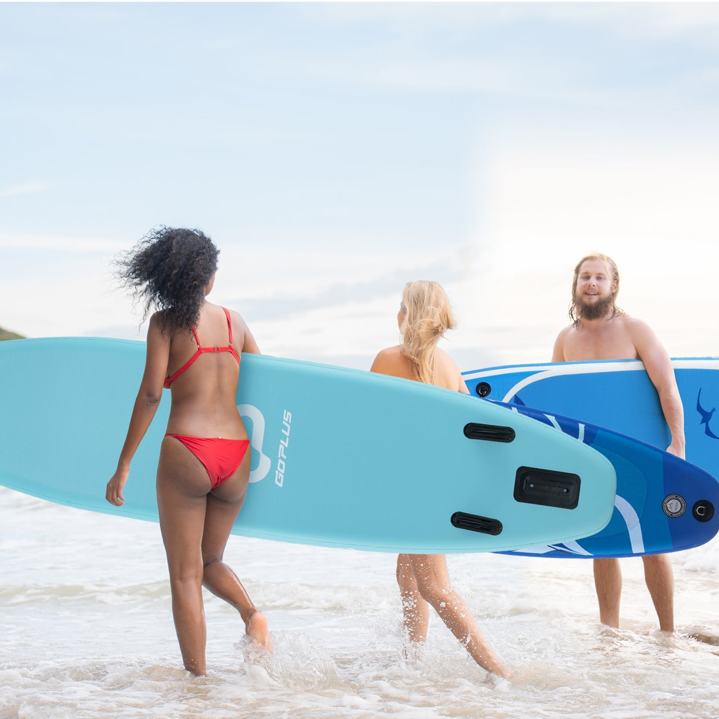 10/11 Feet Inflatable Stand Up Paddle Board with Premium SUP Accessories-L Water Sports   at Gallery Canada