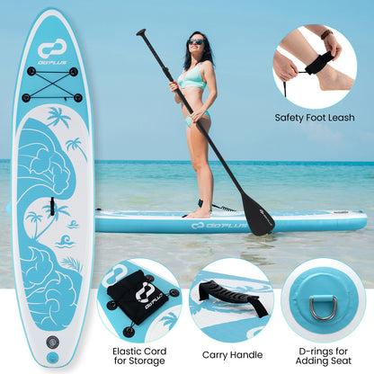 10/11 Feet Inflatable Stand Up Paddle Board with Premium SUP Accessories-L Water Sports   at Gallery Canada