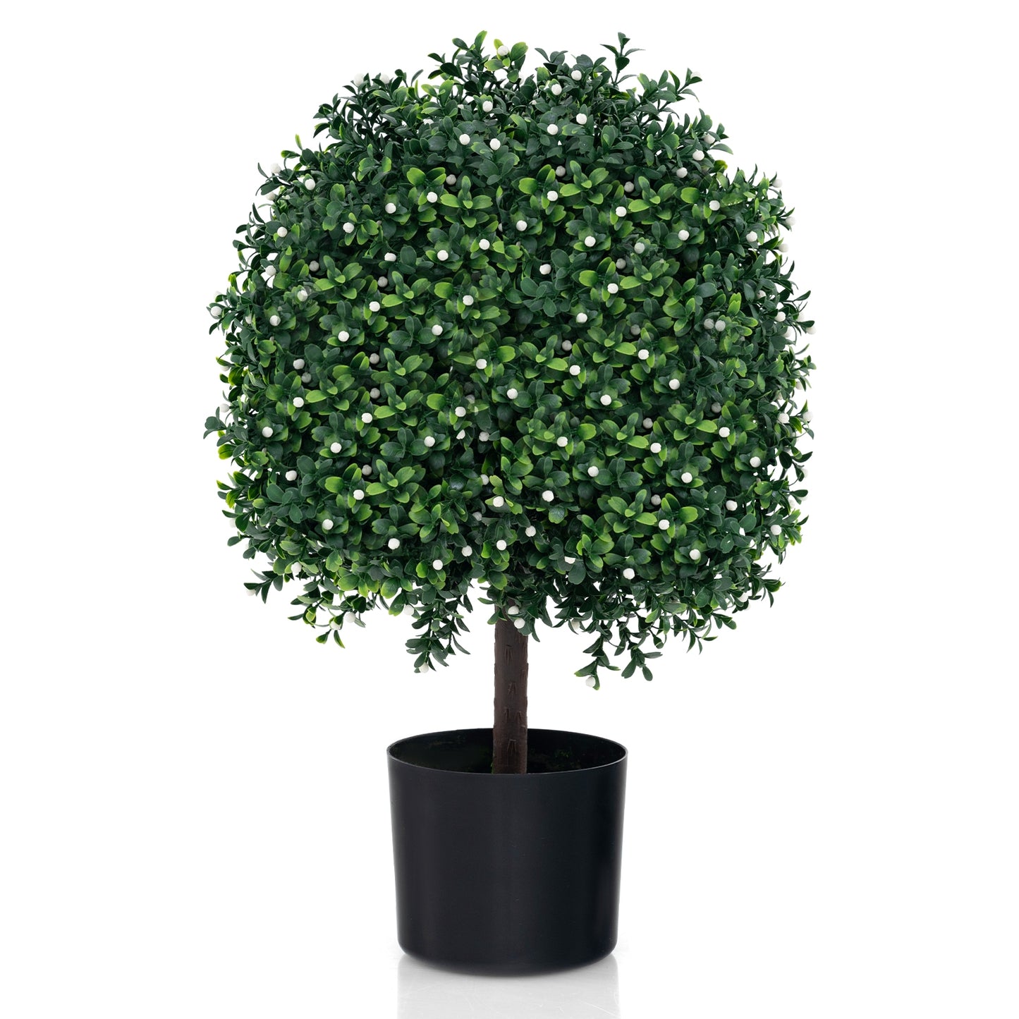 Artificial Boxwood Topiary Ball Tree Faux Bushes Ball Plants with UV Rated Leaves, Green Faux Plants Green  at Gallery Canada