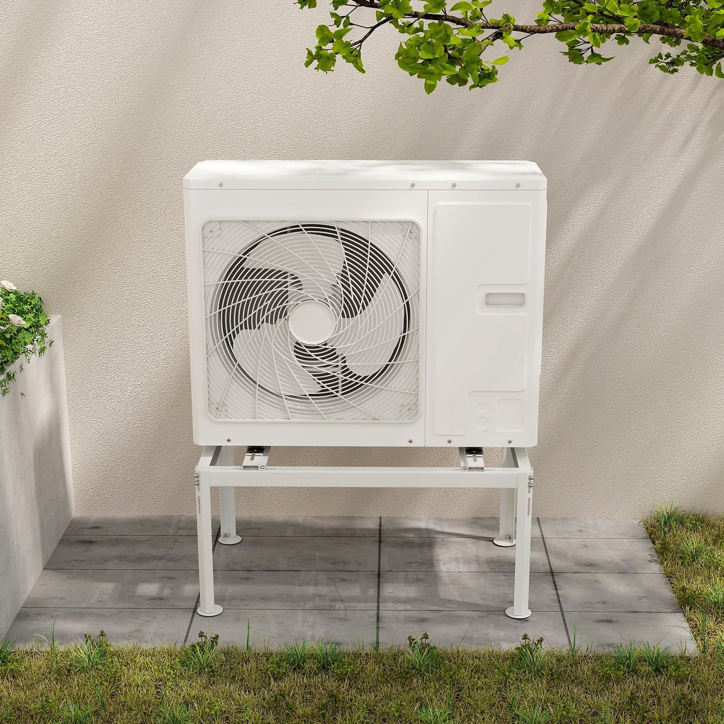 Mini Split Ground Stand  for 9000-36000 BTU Ductless Air Conditioner, White Mini Split Air Conditioners   at Gallery Canada