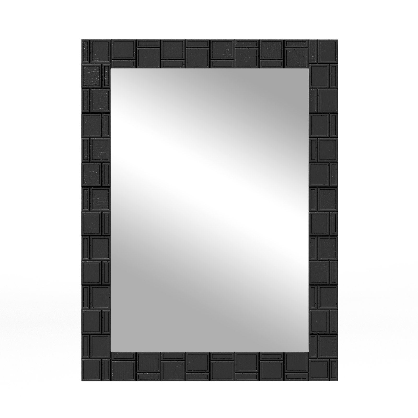 Wood Framed Wall Mirror Rectangle Vanity Mirror for Living Room Entryway, Black Wall Mirrors Black  at Gallery Canada