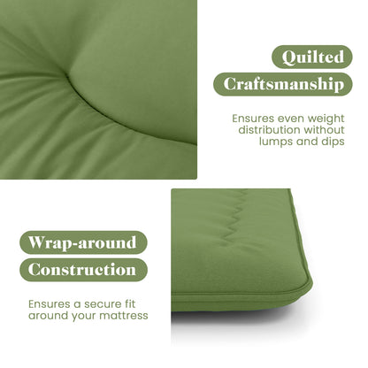 Floor Mattress with Washable Cover and Carry Bag-Queen Size, Green Mattresses   at Gallery Canada