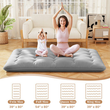 Futon Mattress with Washable Cover and Carry Bag-Full Size, Gray Mattresses   at Gallery Canada