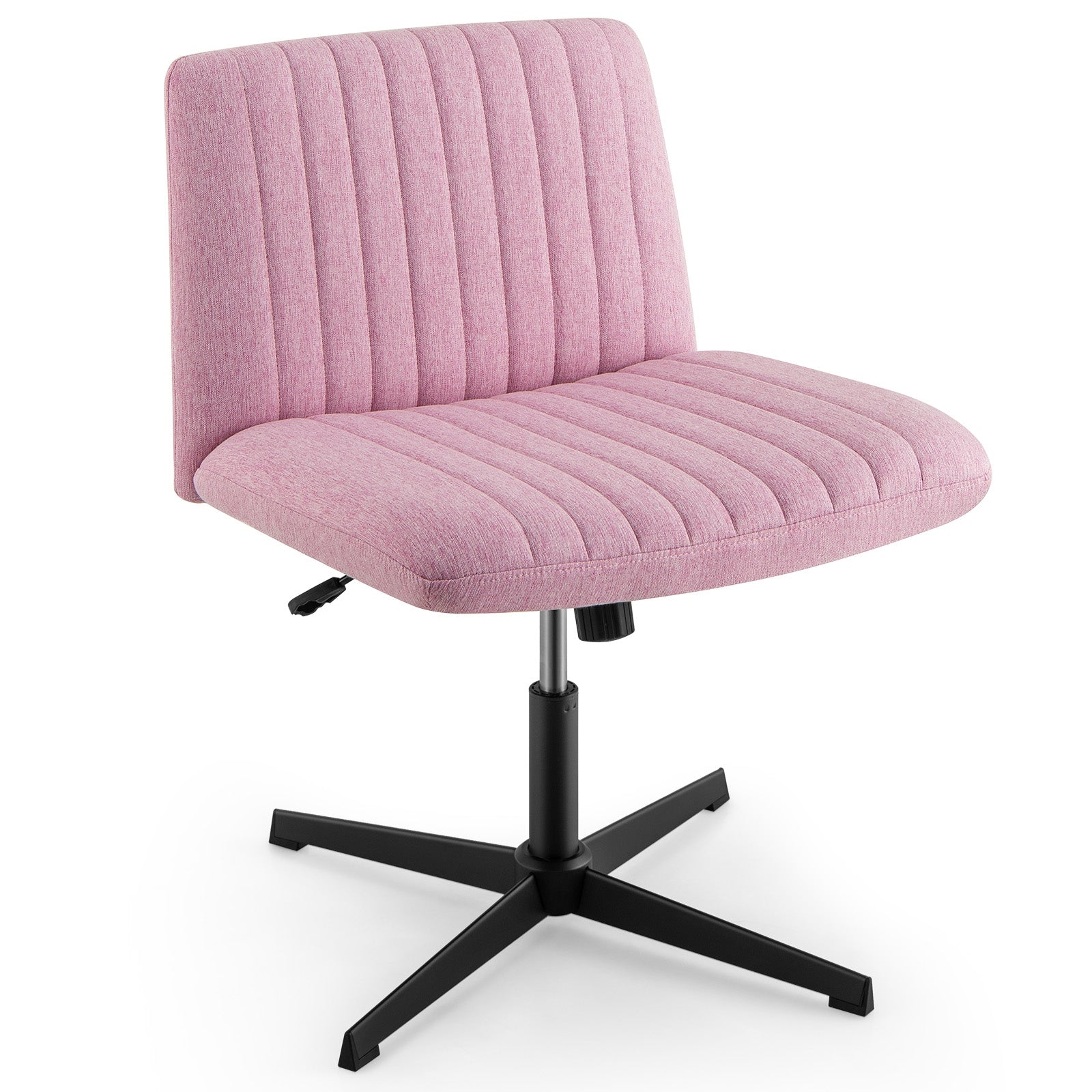 Criss Cross Legged Chair No Wheels 120° Rocking Adjustable Height, Pink Armless Chairs Pink  at Gallery Canada