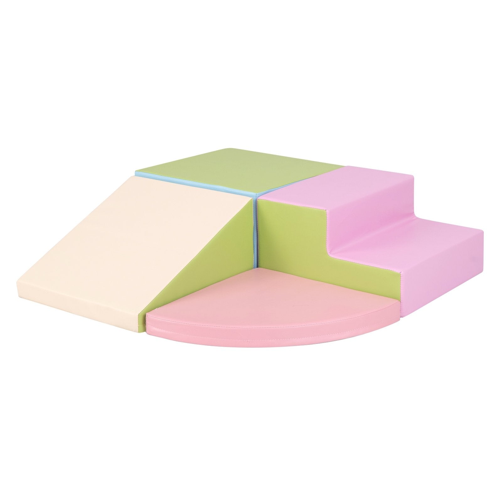 4-Piece Climb and Crawl Foam Block Play Set for Infant Baby, Pink Baby Gyms & Playmats Pink  at Gallery Canada