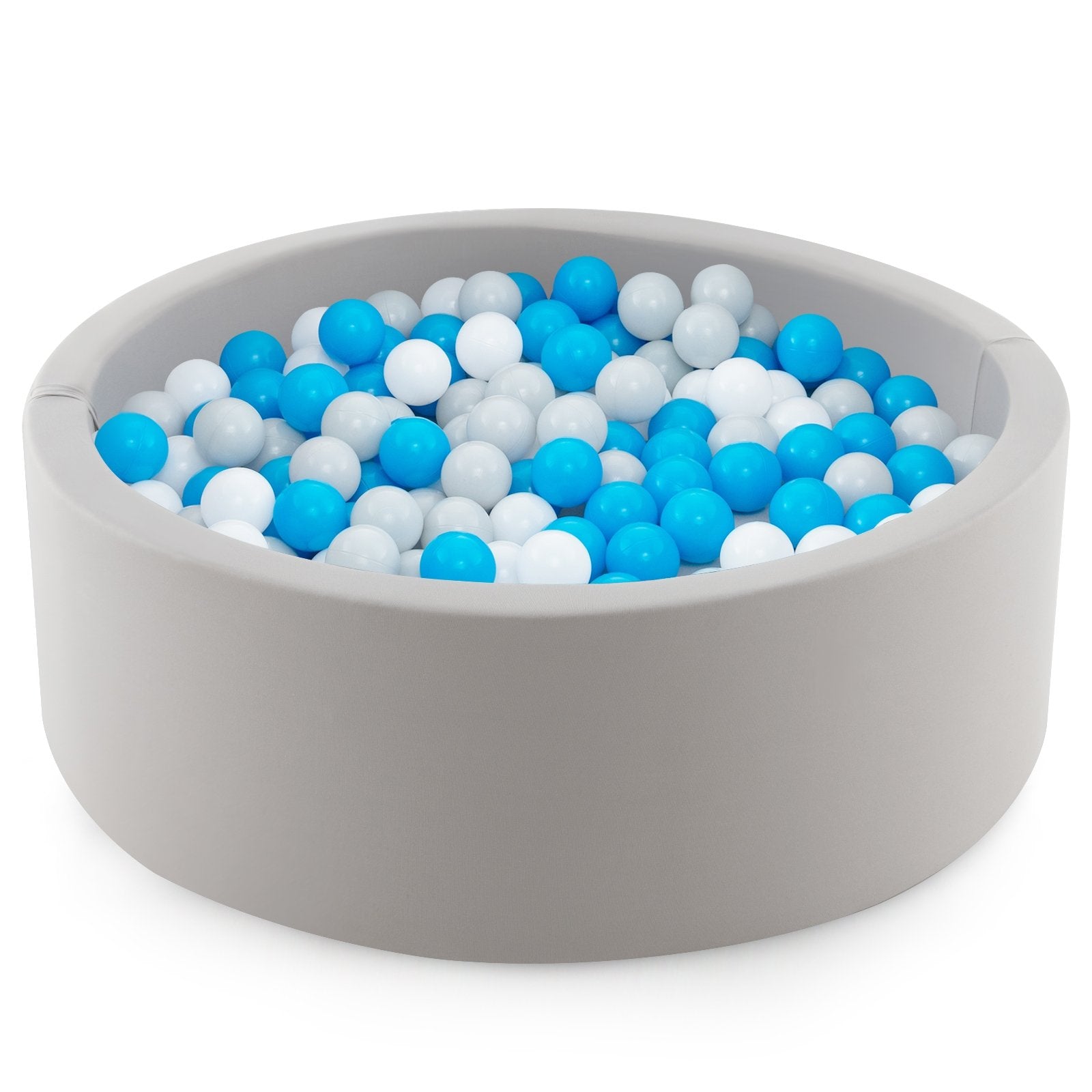 Kiddie Baby Playpen with 200 Ocean Balls and Storage Bag, Gray Baby Playpen & Playards   at Gallery Canada