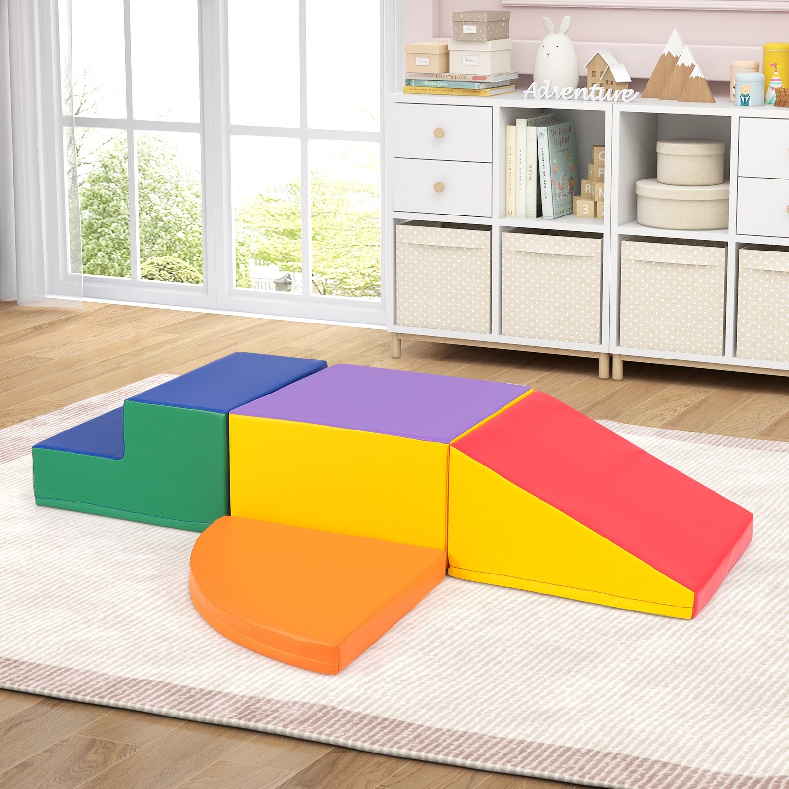 4-Piece Climb and Crawl Foam Block Play Set for Infant Baby, Multicolor Baby Gyms & Playmats   at Gallery Canada