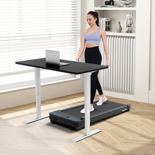 Walking Pad with 300 lbs Weight Capacity and Remote Control for Home, Black Treadmills Black  at Gallery Canada