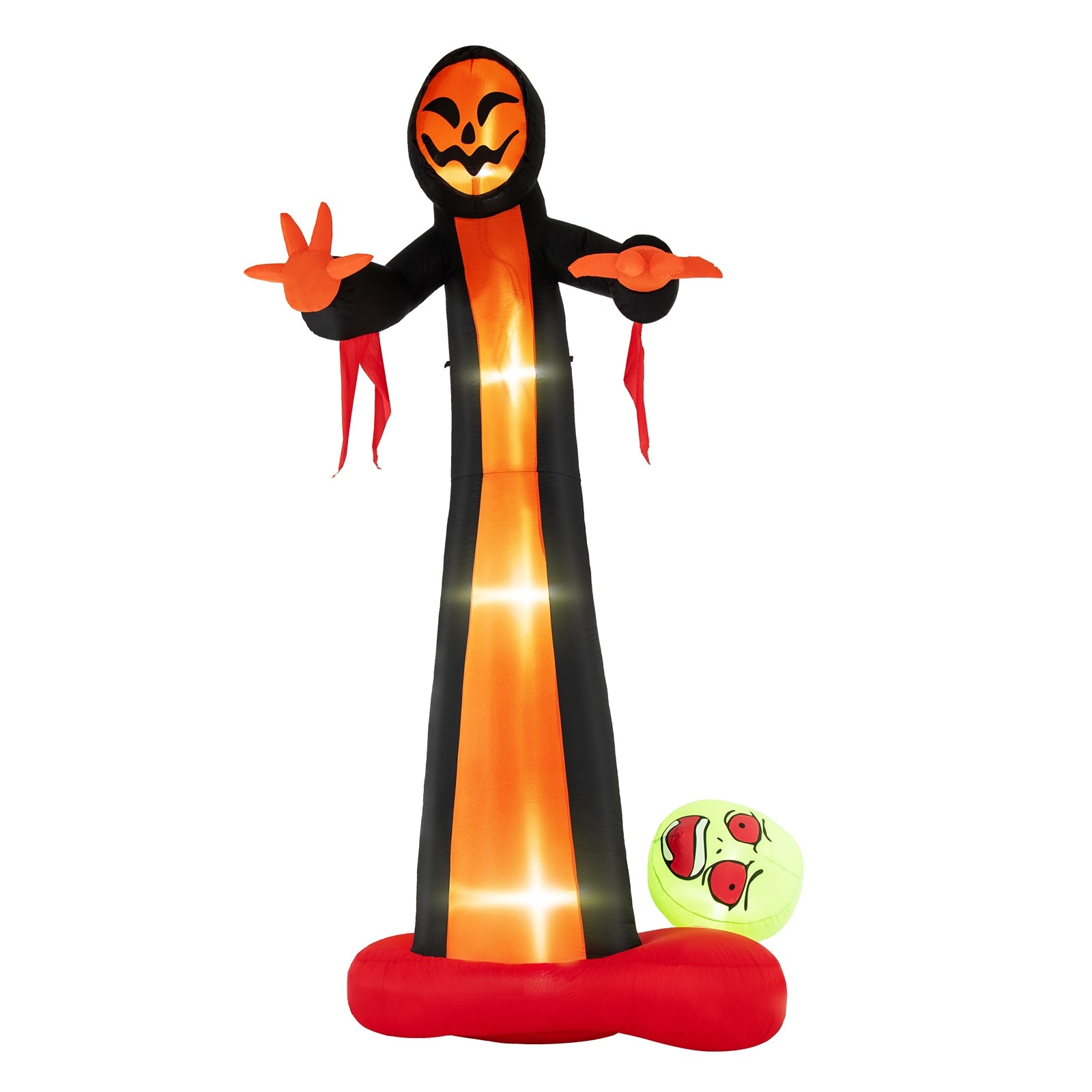 12 Feet Inflatable Grim Reaper Ghost with Built-in LED Lights and Scary Skull, Multicolor Halloween Multicolor  at Gallery Canada