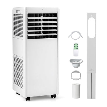 4-in-1 8000 BTU Portable Air Conditioner with Fan and Dehumidifier, White Portable Air Conditioners White  at Gallery Canada