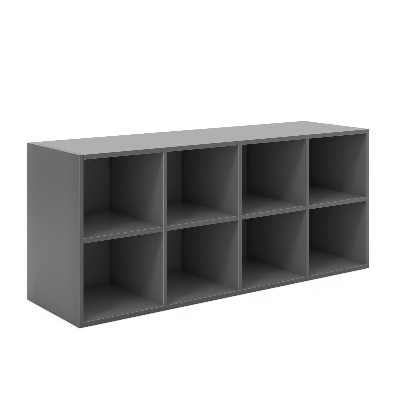 8 Cubbies Shoe Organizer with 500 LBS Weight Capacity, Gray Shoe Racks & Storage Benches at Gallery Canada