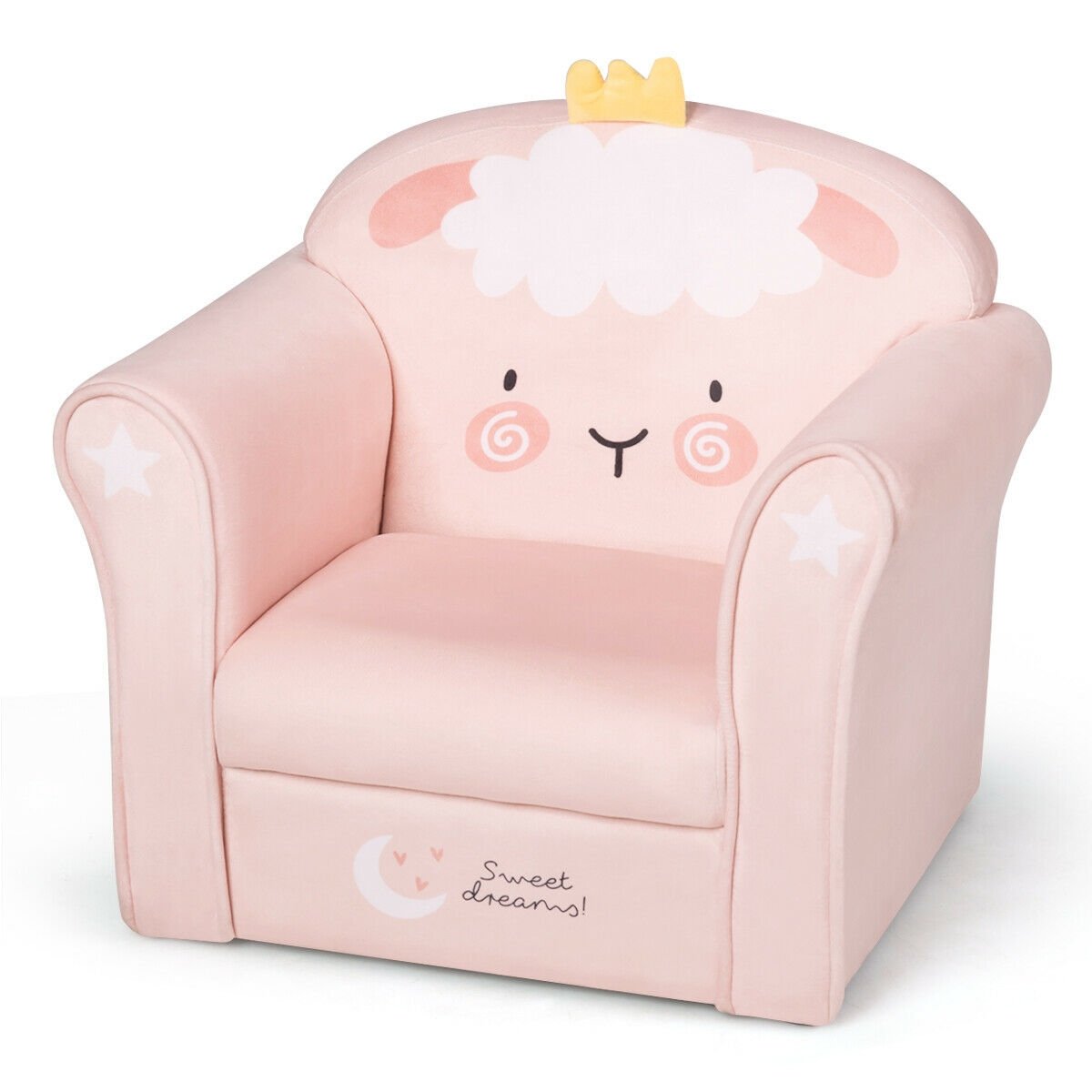 Kids Lamb Sofa Children Armrest Couch, Pink Kids Chairs & Seating   at Gallery Canada