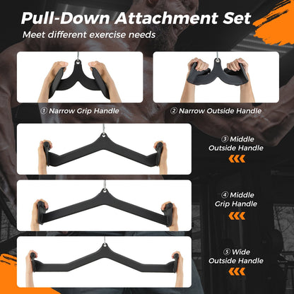 LAT Pulldown Attachment Set for Home Gym Fitness Weights Accessories   at Gallery Canada