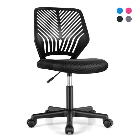 Height-adjustable Ergonomic Kids Desk Chair with Universal Casters, Black Kids Chairs & Seating Black  at Gallery Canada