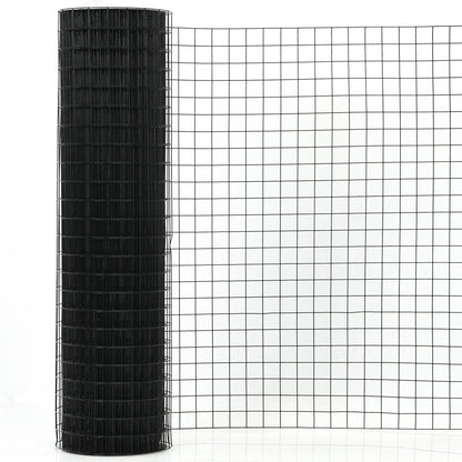 36 x 50 Inch Hardware Cloth 16 Gauge Black Vinyl Coated Welded Wire Mesh 1.5 Inch, Black Decorative Fencing & Flooring   at Gallery Canada