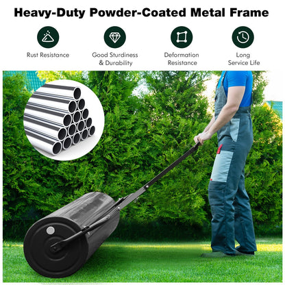 39 Inch Wide Push/Tow Lawn Roller, Black Lawn Care Tools   at Gallery Canada