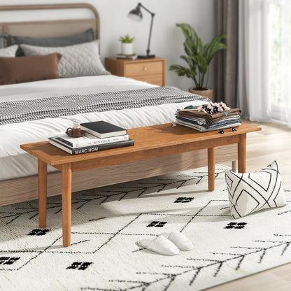 Solid Wood Dining Bench Entryway Bench with Rubber Wood Legs, Oak Shoe Racks & Storage Benches   at Gallery Canada