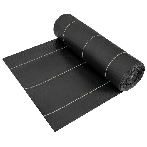 6.5 x 330/4 x 250/6 x 300 Feet Weed Barrier Landscape Fabric-6 ft, Black