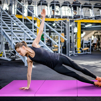 4 Feet x 10 Feet x 2 Inch Folding Gymnastics Tumbling Gym Mat, Pink Yoga & Gym Mats   at Gallery Canada