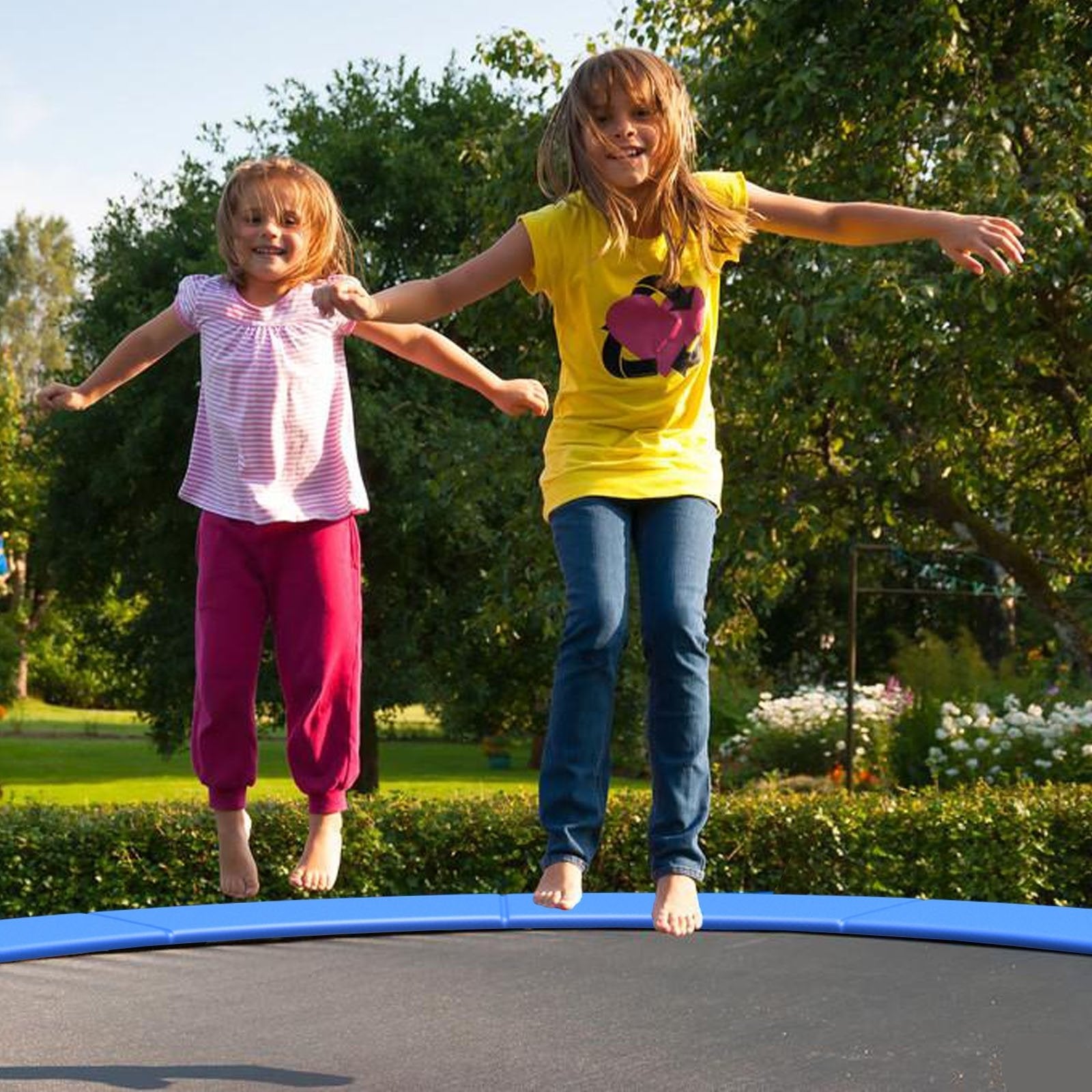 8 Feet Trampoline Spring Safety Cover without Holes, Blue Trampoline Accessories   at Gallery Canada