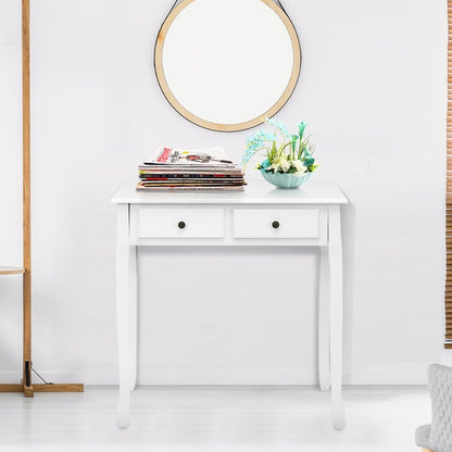 Removable Floating Organizer 2-Tier Mission Home Computer Vanity Desk-white, White Writing Desks   at Gallery Canada