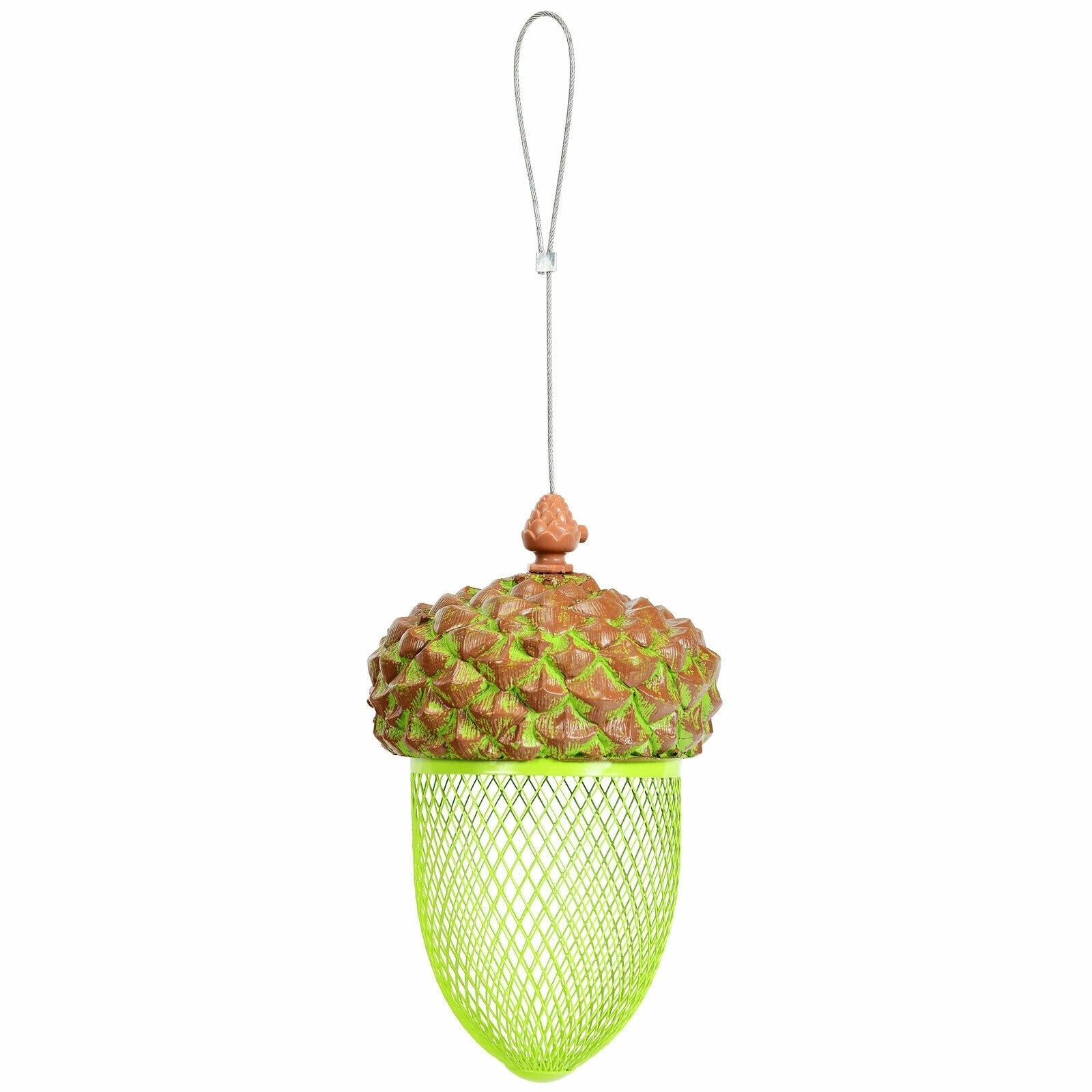 Metal Acorn Wild Bird Feeder Outdoor Hanging Food Dispenser for Garden Yard, Brown Chicken Coops   at Gallery Canada