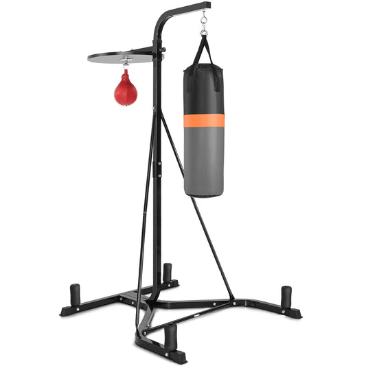 Heavy Duty Boxing Punching Stand With Heavy Bag, Gray Boxing & Martial Arts Gray  at Gallery Canada