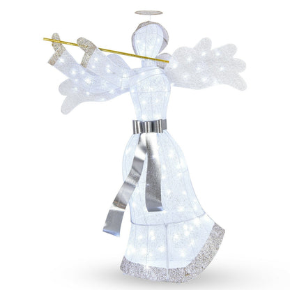 Pre-Lit Angel Christmas Decoration with 100 LED Lights, White Christmas Decor & Accessories   at Gallery Canada