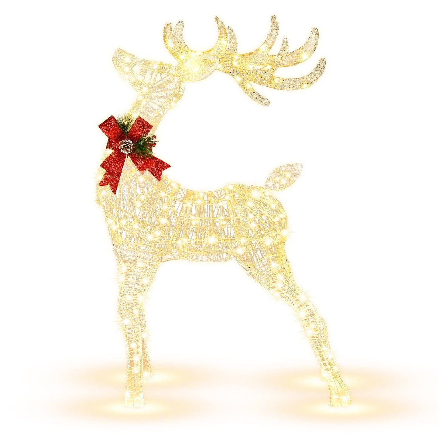 Lighted Standing Reindeer with Stakes for Christmas Decoration, White Christmas Decor & Accessories   at Gallery Canada